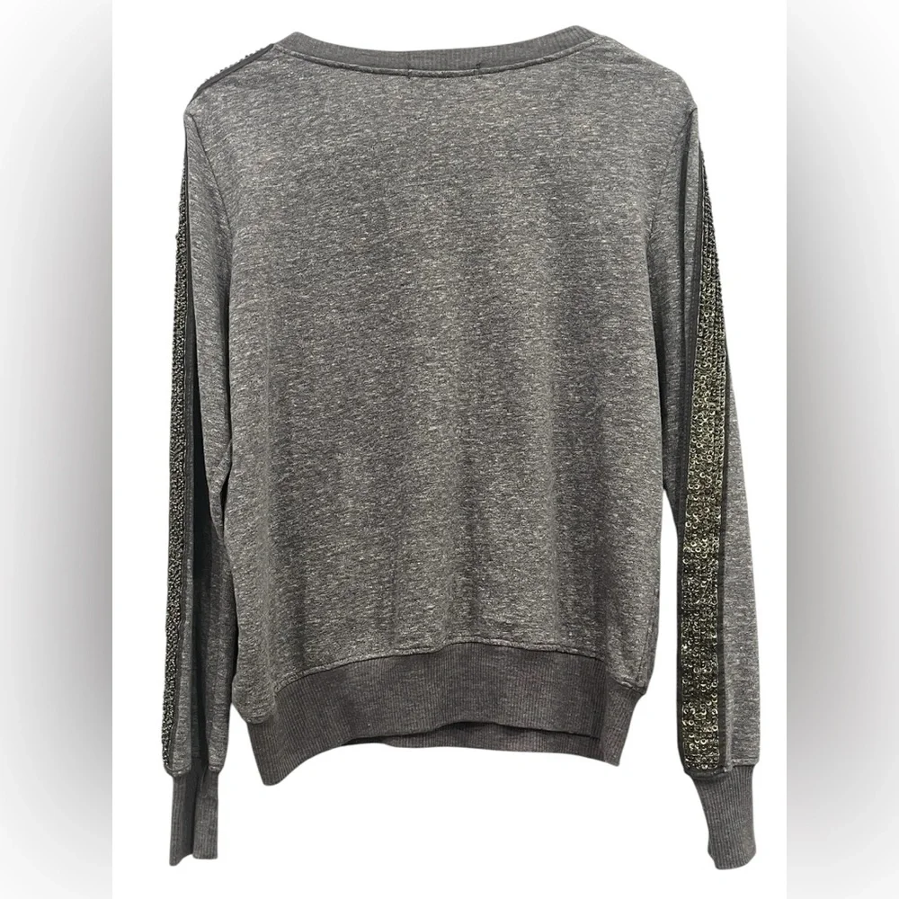 Olivia Moon XS Gold Sequined Long Sleeve Sweater‎ Top.